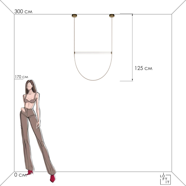 10221/1250 Подвесной светильник LOFT IT Liana, изображение 8