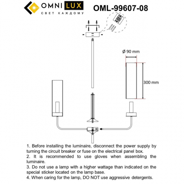 Люстра OML-99607-08, изображение 11
