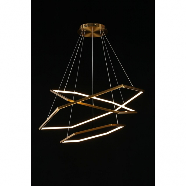 Люстра APL.021.03.136 POLUNIA бронза LED D100cm 136W 3000K, изображение 9