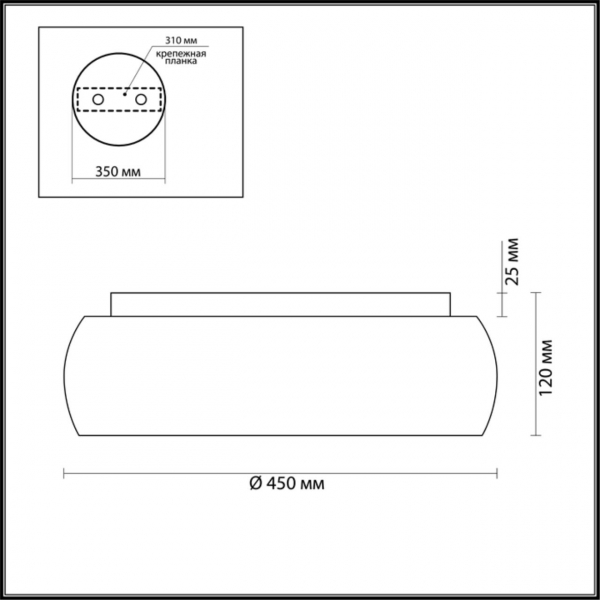 4415/3C MODERNI LN19 000 голубой Светильник потолочный E27 3*60W 220V TIMO, изображение 2