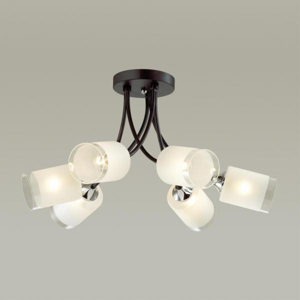 4533/6C COMFI LN21 058 черный, хром Люстра потолочная E27 6*60W 220V PAULA, изображение 2