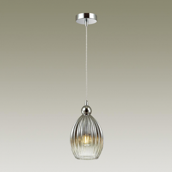 4713/1 PENDANT ODL20 355 дымчатый/хром Подвес E27 60W 220V STORZO, изображение 2