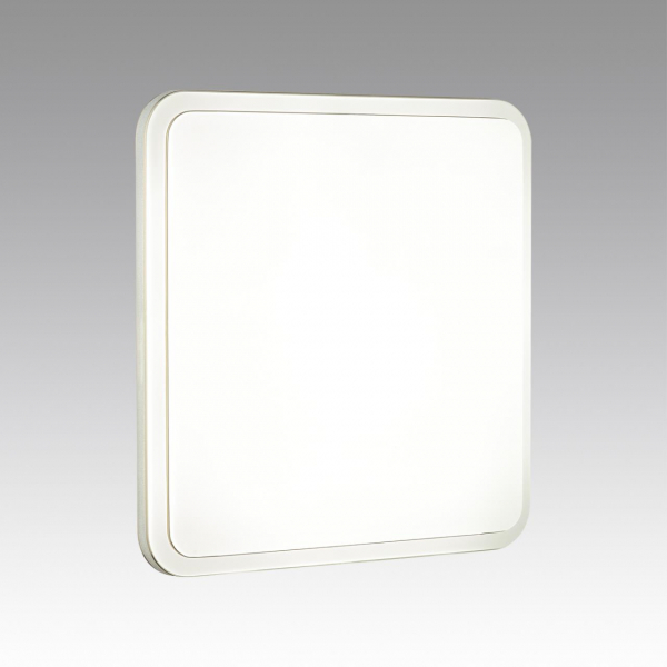 7613/DL PALE SN 034 Светильник пластик/белый/серебристый/золотой LED 48Вт c ДУ 3000-6300К 440x440 IP43 пульт ДУ SEVA, изображение 3