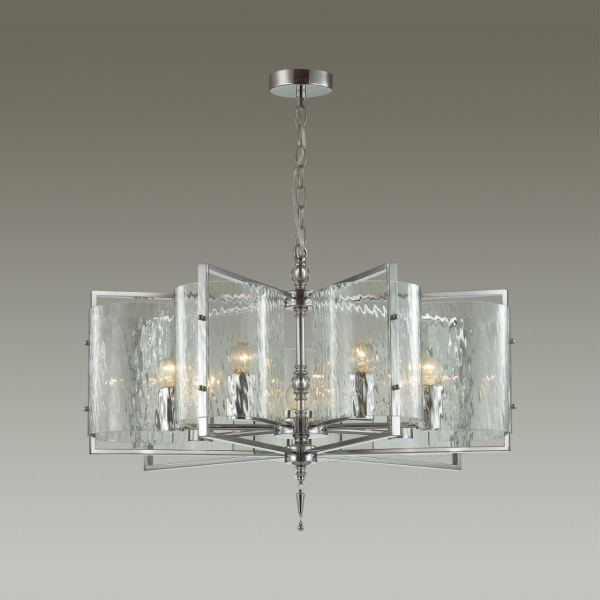 4888/7 MODERN ODL_EX22 93 хром/прозрачный/стекло Люстра E27 7*60W ELEGANTE, изображение 2