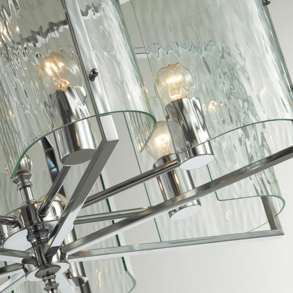 4888/7 MODERN ODL_EX22 93 хром/прозрачный/стекло Люстра E27 7*60W ELEGANTE, изображение 4