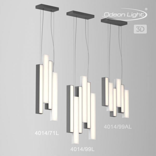 4014/99L L-VISION ODL18 17 черн/белый Люстра IP20 LED 109W 220V PIANO, изображение 3
