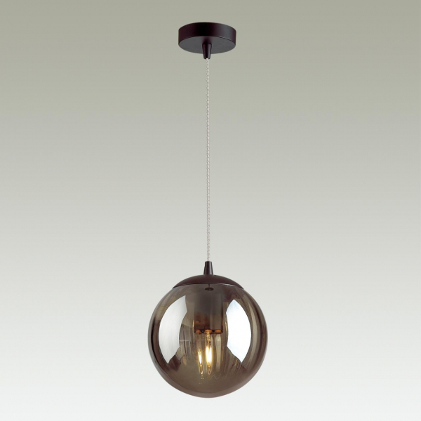 4757/1 PENDANT ODL21 353 дымчатый/черный Подвес E27 60W KATA, изображение 2