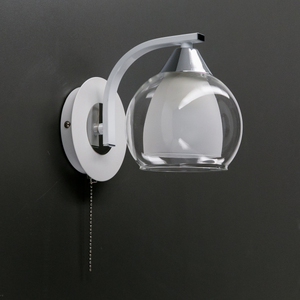 Citilux Кристи CL152310 Бра с выключателем Белое Хром, изображение 7
