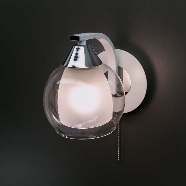 Citilux Кристи CL152310 Бра с выключателем Белое Хром, изображение 4