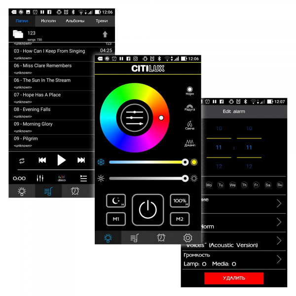 Citilux Light & Music CL703M61 Люстра музыкальная с пультом, изображение 6