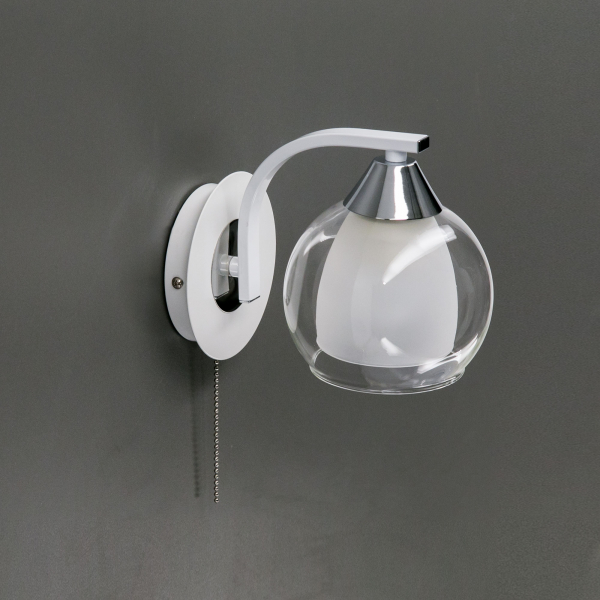 Citilux Кристи CL152310 Бра с выключателем Белое Хром, изображение 6