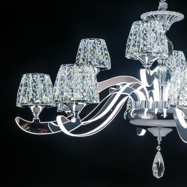 Eletto Montserrat EL338P12 LED Люстра хрустальная с пультом, изображение 4