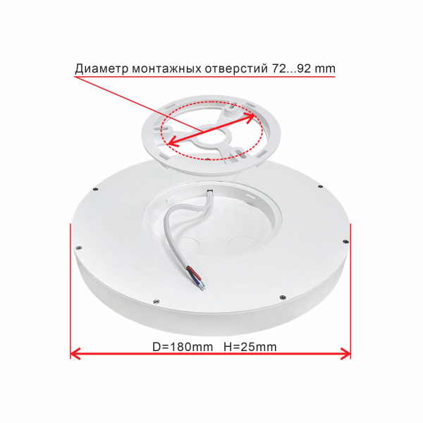 Citilux Бейсик CL738120N Светильник накладной Белый, изображение 6