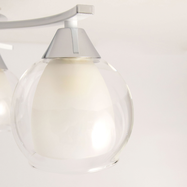 Citilux Кристи CL152130 Люстра потолочная Белая Хром, изображение 6