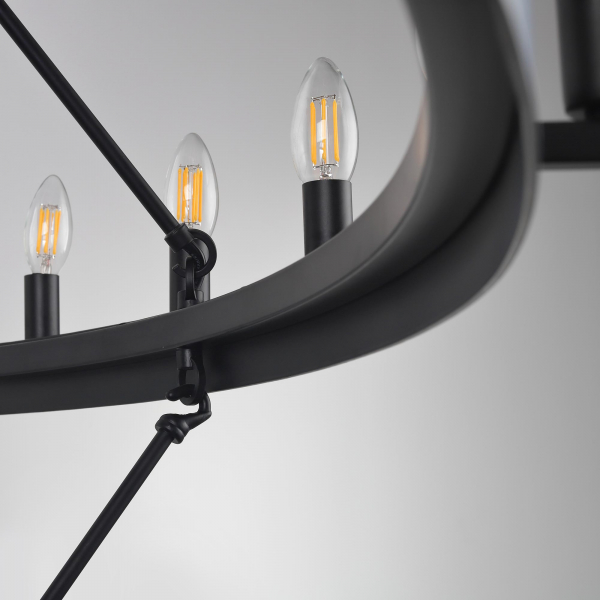 Citilux Смитсон CL470254 Люстра замковая подвесная Чёрная, изображение 7