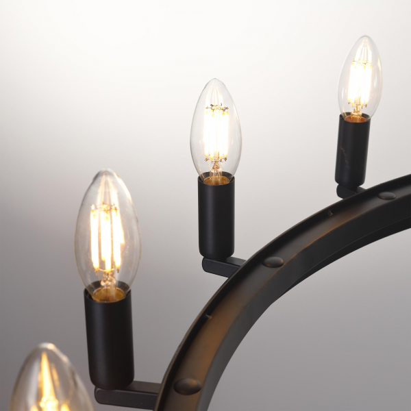 Citilux Смитсон CL470130 Люстра замковая подвесная Чёрная, изображение 6