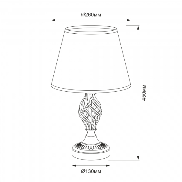 Citilux Вена CL402820 Настольная лампа с абажуром Патина, изображение 7
