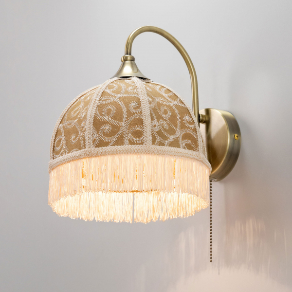 Citilux Базель CL407315 Бра с абажуром Вышивка и выключателем, изображение 10