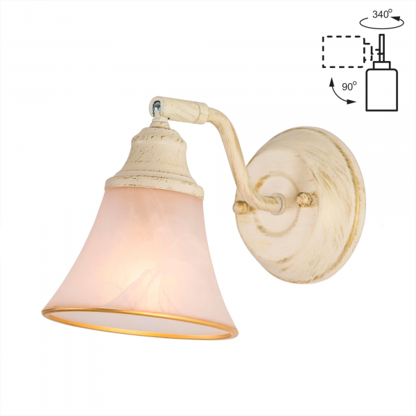 Citilux Прованс CL511514 Спот поворотный Белый с патиной, изображение 12