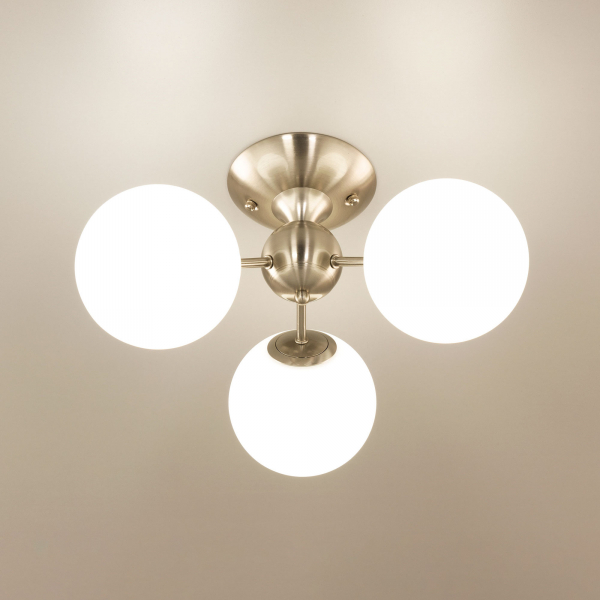 Citilux Томми CL102134 Люстра трехрожковая Матовый Хром, изображение 7