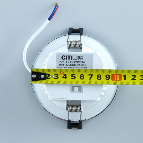 Citilux Акви CLD008111V LED Встраиваемый светильник Хром, изображение 17