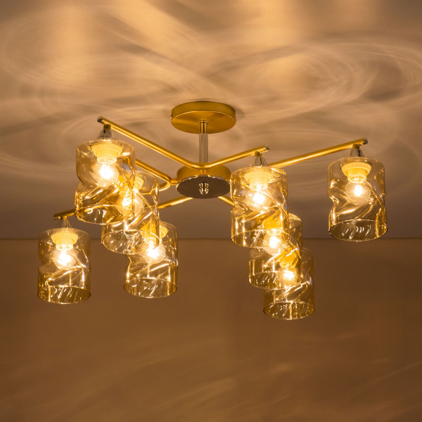 Citilux Клод CL137182 Люстра потолочная Золото, изображение 7