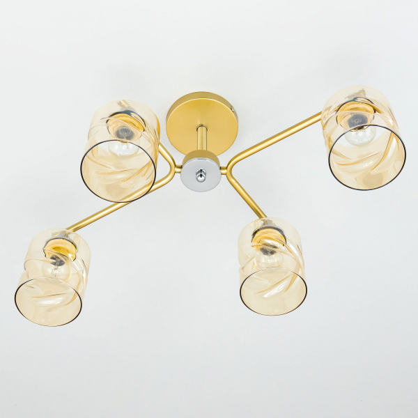 Citilux Клод CL137142 Люстра потолочная Золото, изображение 6