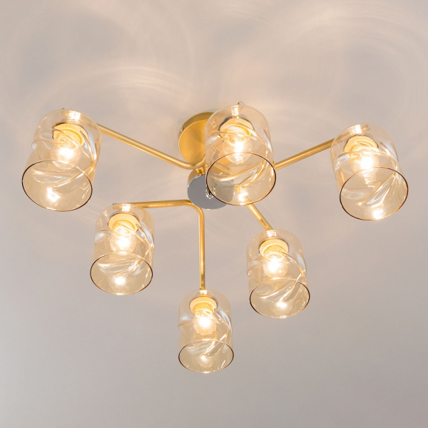 Citilux Клод CL137162 Люстра потолочная Золото, изображение 2