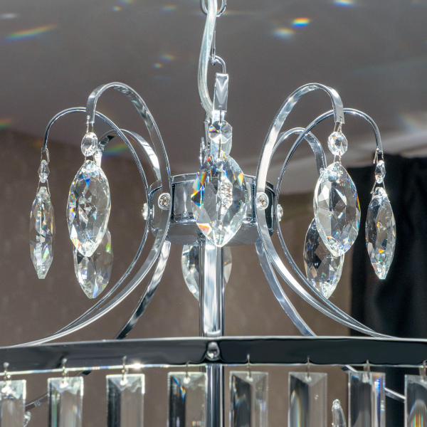 Citilux Инга CL335181 Люстра подвесная хрустальная Хром, изображение 8