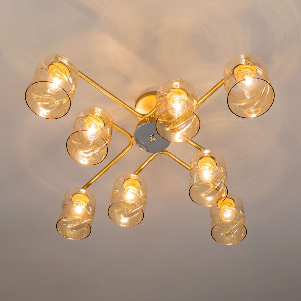 Citilux Клод CL137182 Люстра потолочная Золото, изображение 11