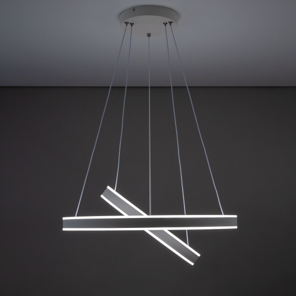 Citilux Дуэт CL719640 LED Люстра подвесная с пультом Белая, изображение 5