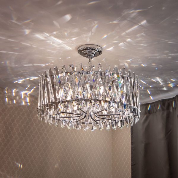 Citilux Ингвар CL334281 Люстра подвесная хрустальная Хром, изображение 11