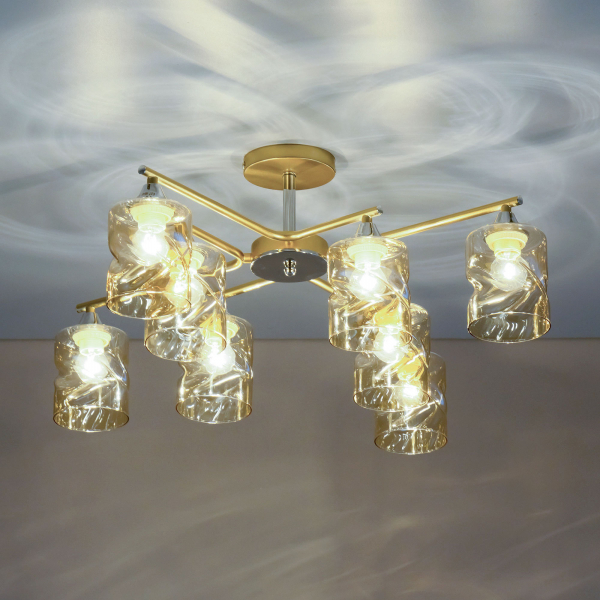 Citilux Клод CL137182 Люстра потолочная Золото, изображение 6