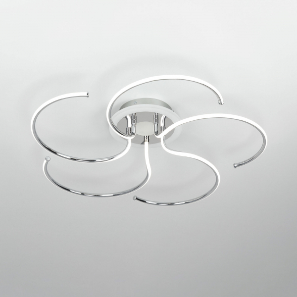 Citilux Джемини CL229251E LED RGB Люстра с пультом Хром, изображение 2