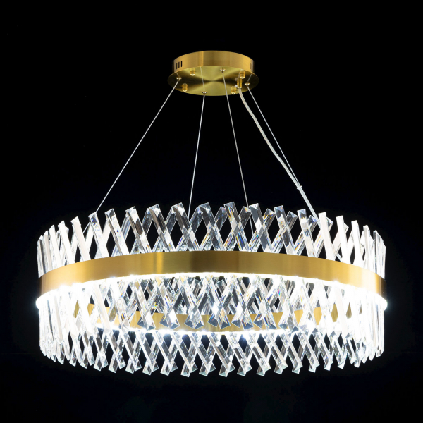 Citilux Ричард CL336083 LED Люстра хрустальная с пультом Бронза, изображение 5