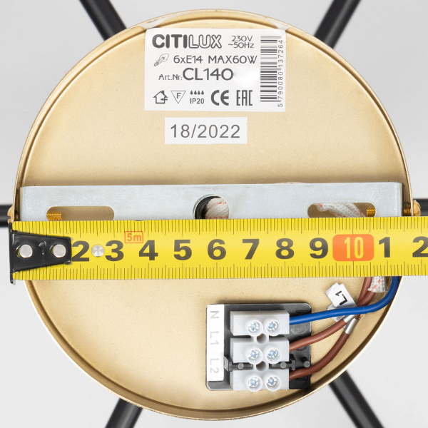 Citilux Бертон CL140181 Люстра потолочная Бронза, изображение 12