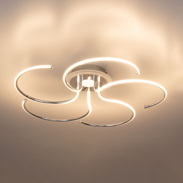 Citilux Джемини CL229251E LED RGB Люстра с пультом Хром, изображение 6