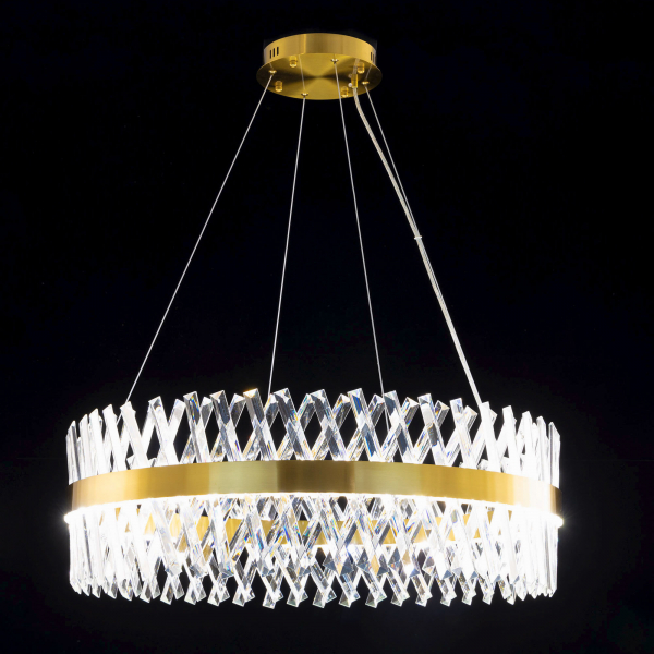Citilux Ричард CL336083 LED Люстра хрустальная с пультом Бронза, изображение 3