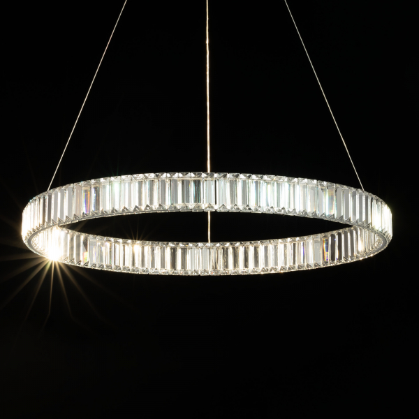 Citilux Чезаре CL338181 LED Люстра хрустальная с пультом Хром, изображение 5