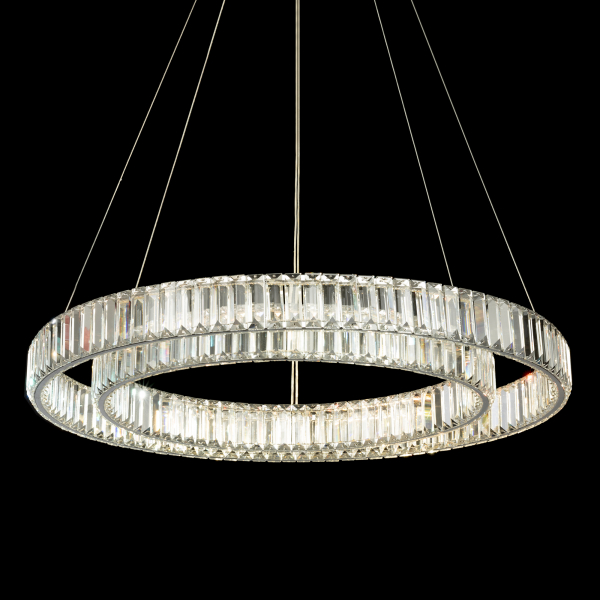Citilux Чезаре CL338281 LED Люстра хрустальная с пультом Хром, изображение 5