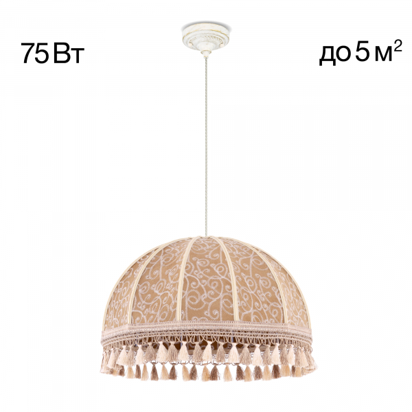 Citilux Базель CL407025 Подвесной светильник патина с абажуром Вышивка, изображение 10