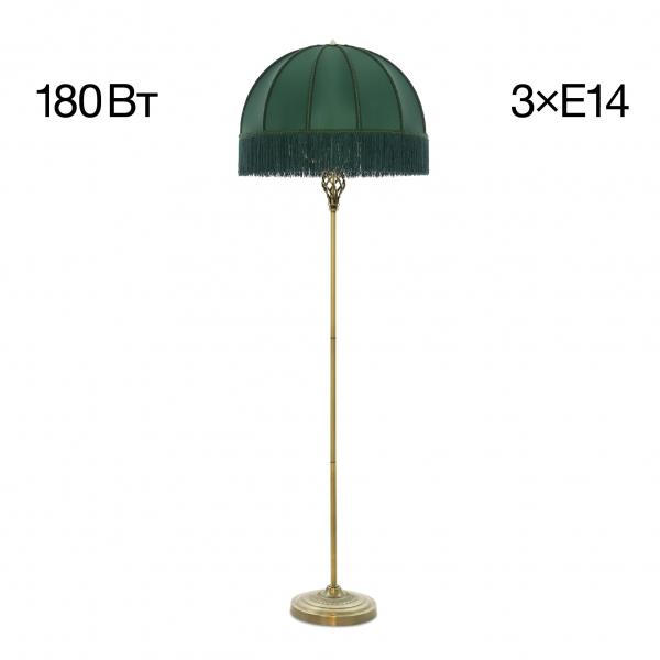 Citilux Базель CL407932 Торшер бронза с зелёным абажуром, изображение 2