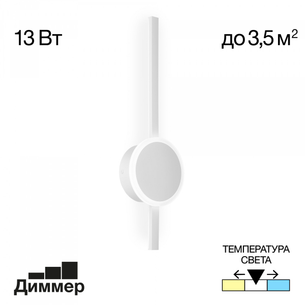 Citilux Стиг CL203300 Бра светодиодное с выключателем Белое, изображение 10