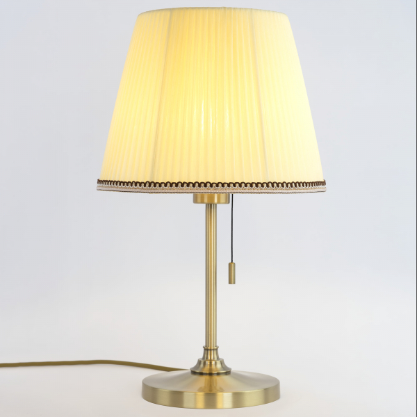 Citilux Линц CL402733 Настольная лампа бронза с кремовым абажуром, изображение 3