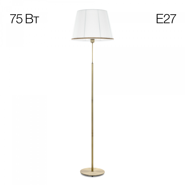 Citilux Линц CL402980 Торшер бронза с белым абажуром, изображение 8