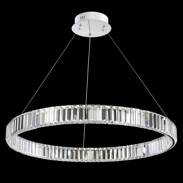 Citilux Чезаре CL338181 LED Люстра хрустальная с пультом Хром, изображение 2
