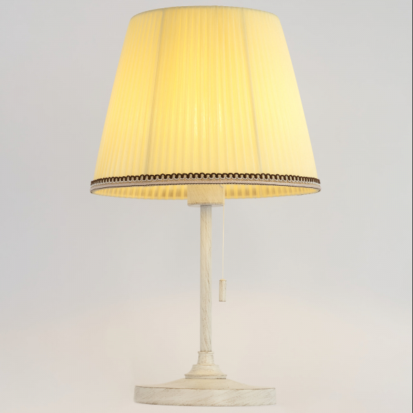 Citilux Линц CL402723 Настольная лампа патина с кремовым абажуром