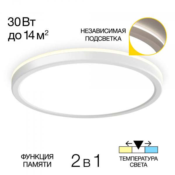Citilux Basic Line CL738240VL Светильник с подсветкой Белый, изображение 11