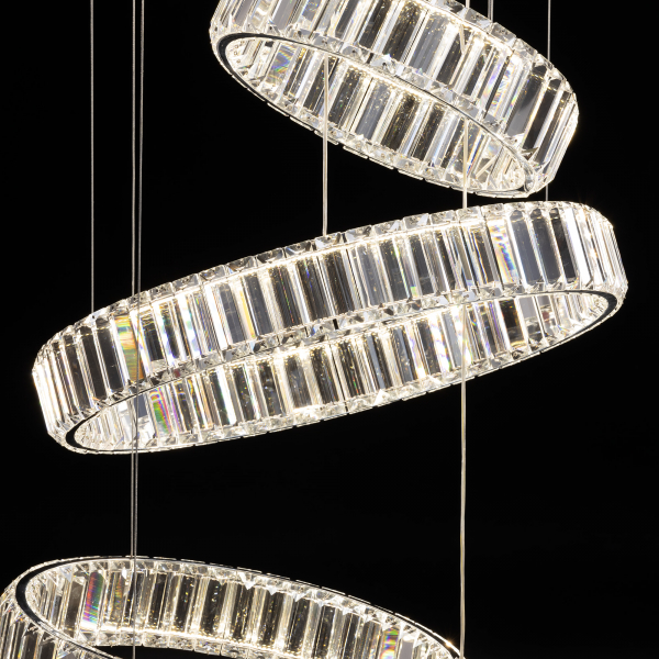 Citilux Чезаре CL338661 LED Люстра хрустальная с пультом Хром, изображение 8