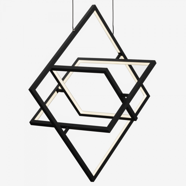 Citilux Cube CL719241 Подвесная светодиодная люстра Чёрная, изображение 5